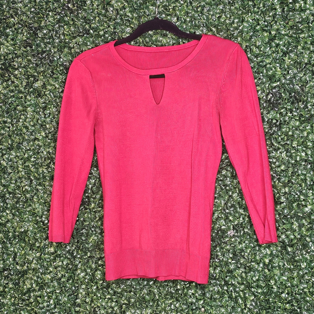 White House Black Market Red Knit Fabric